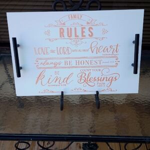 Kitchen Rules Serving Tray